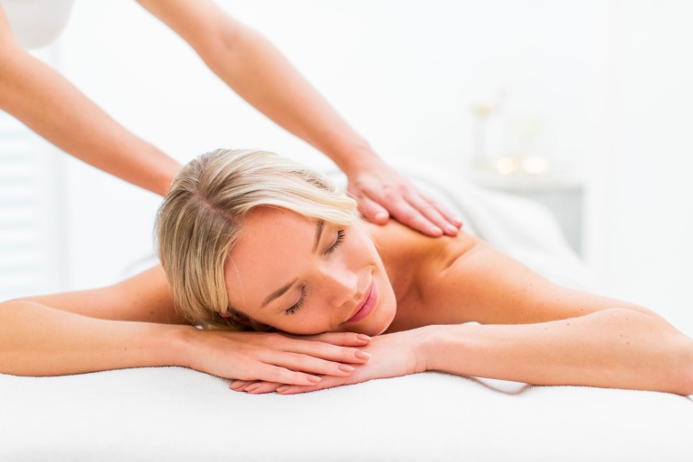 bedrijfsfoto tijdens massage